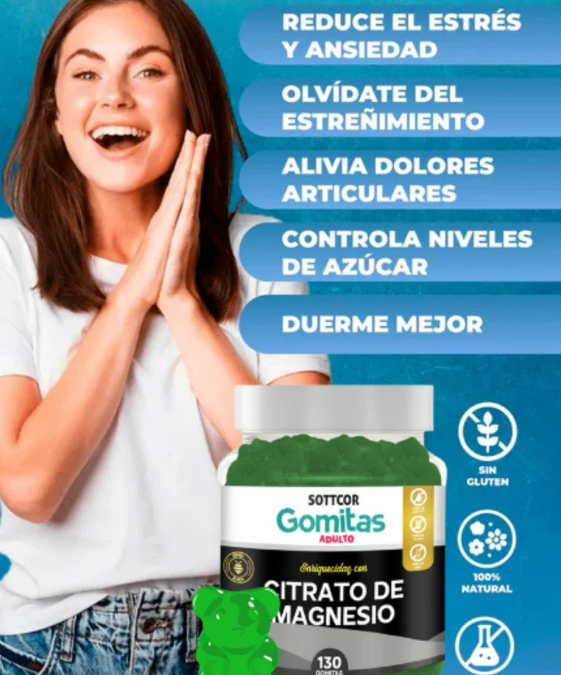 GOMITAS CITRATO DE MAGNESIO - 130 GOMITAS